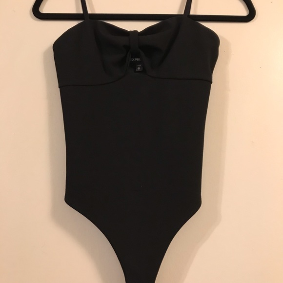 SOLD: Express Black Thong Bodysuit - Picture 3 of 6